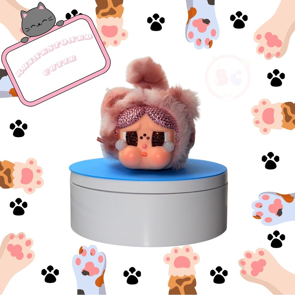 RHINESTONED WILD BUT CUTIE-PINK CUTIE